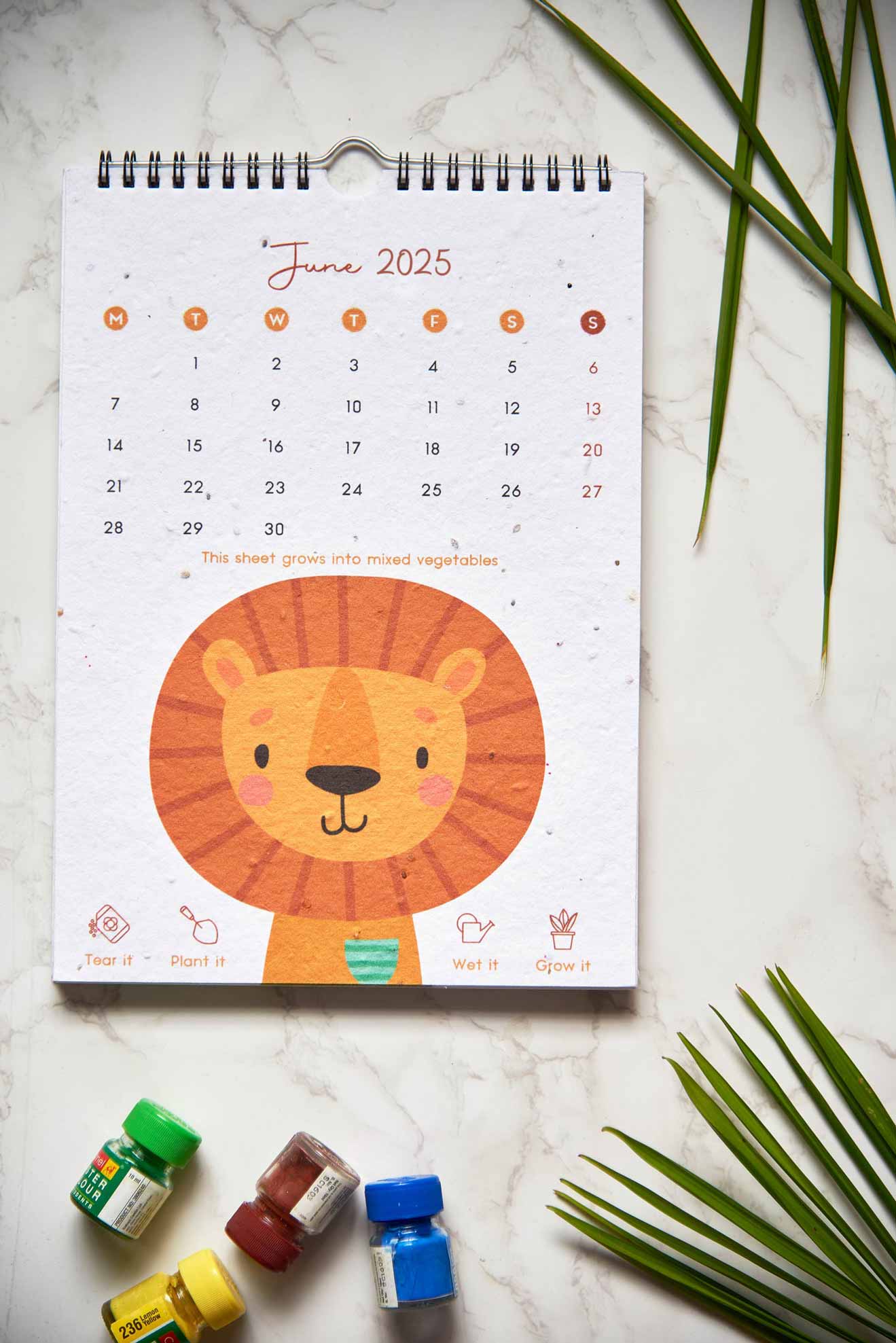 Welcome to the Jungle | A Kids Wall Calendar for 2025