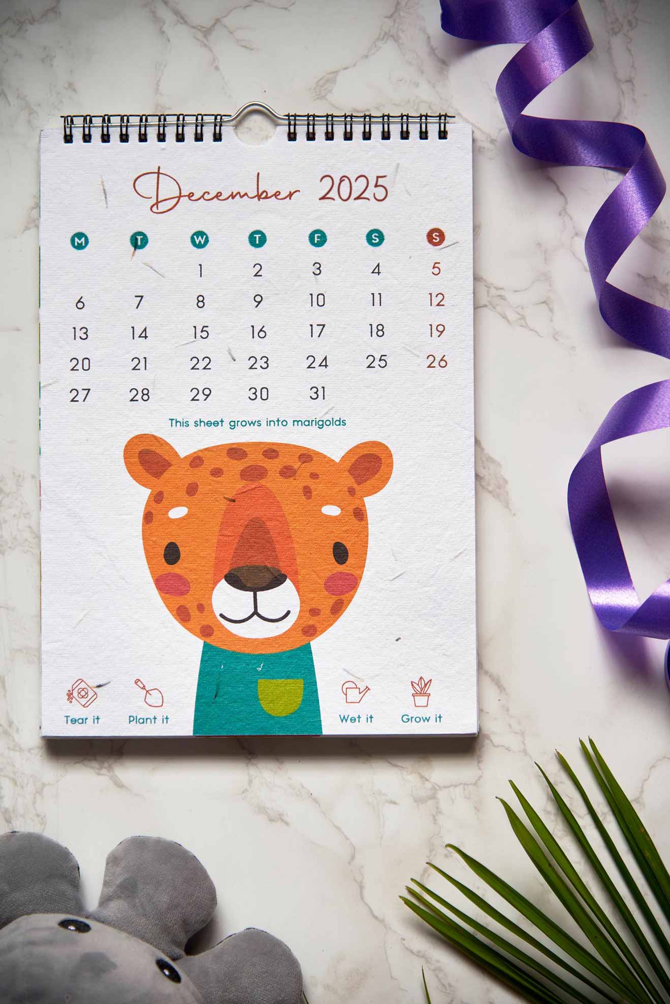 Welcome to the Jungle | A Kids Wall Calendar for 2025