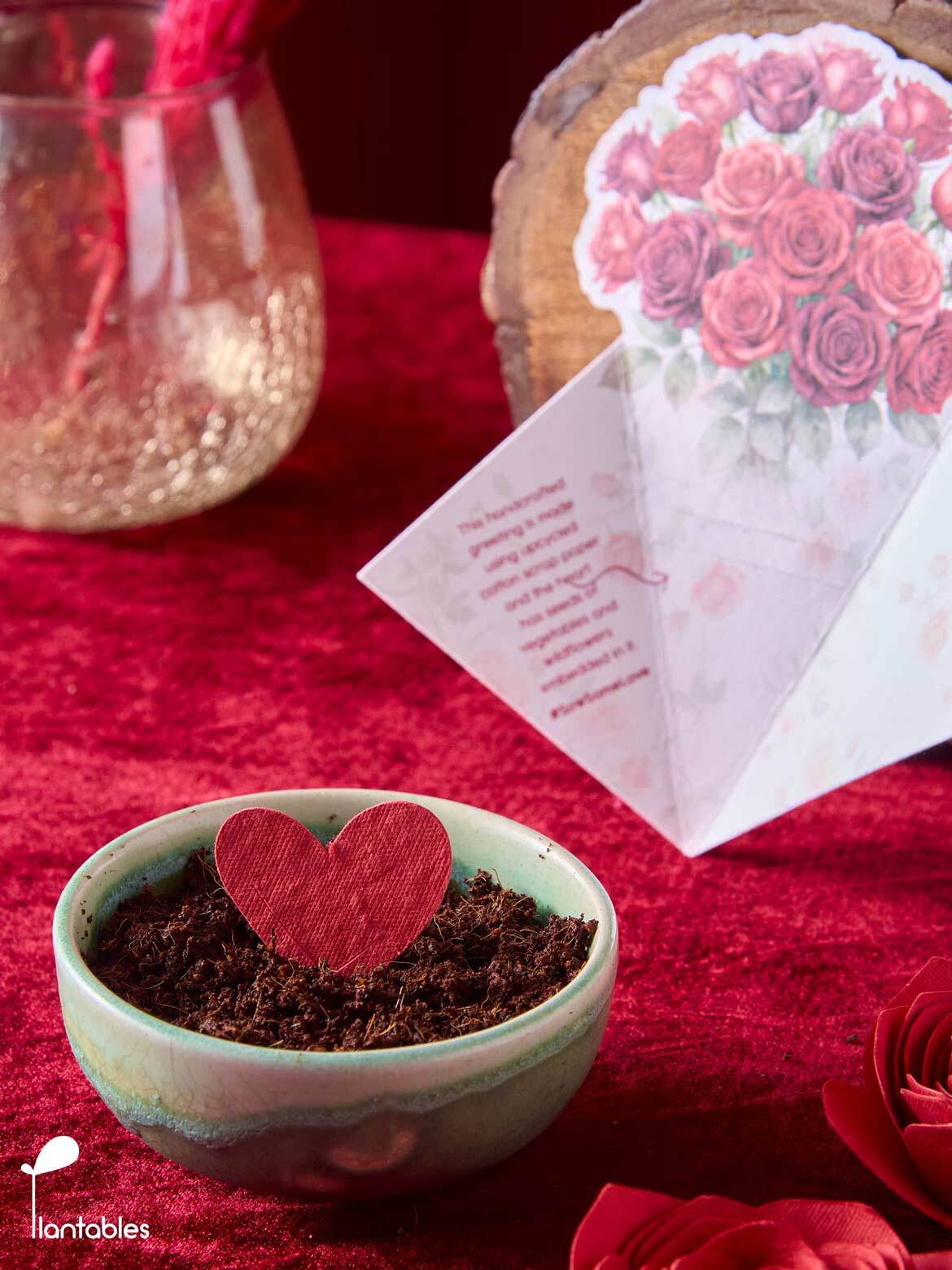 Bouquet with a Plantable Heart