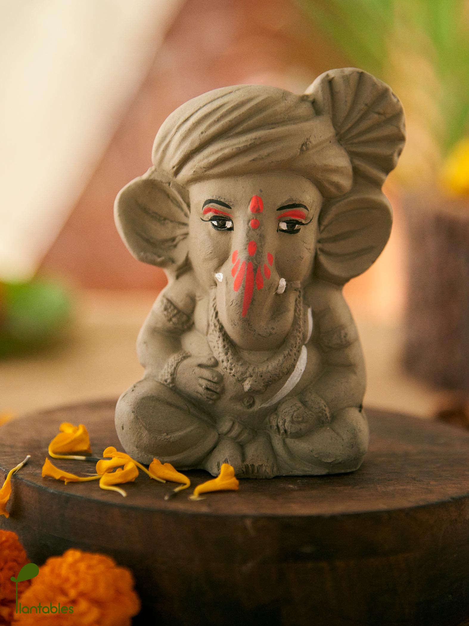 Balagnapati: The Eternal Child of Eco-Consciousness | Plantable Ganesha | 4 inches