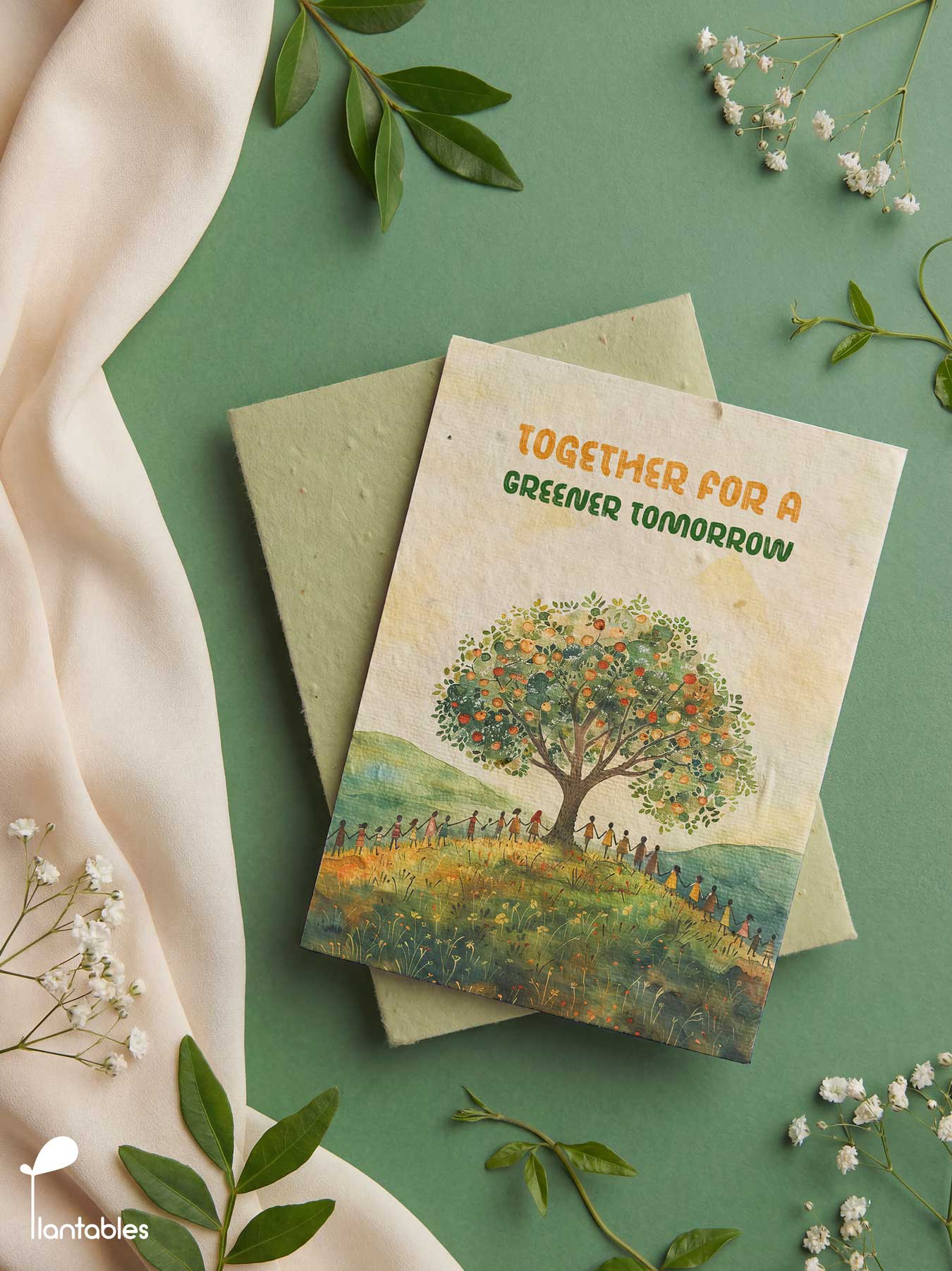 Together for a Greener Tomorrow Earth Day Greeting Card