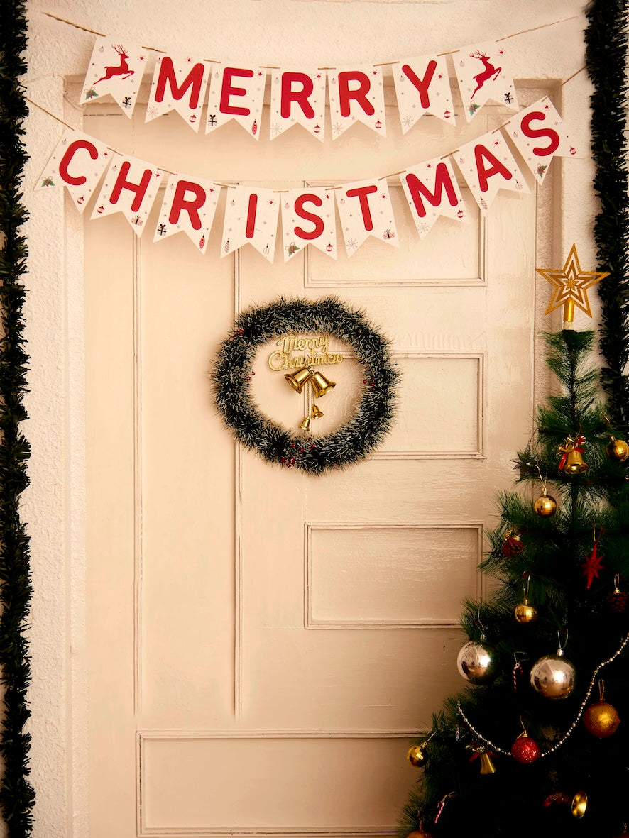 Merry Christmas Plantable Bunting Banner