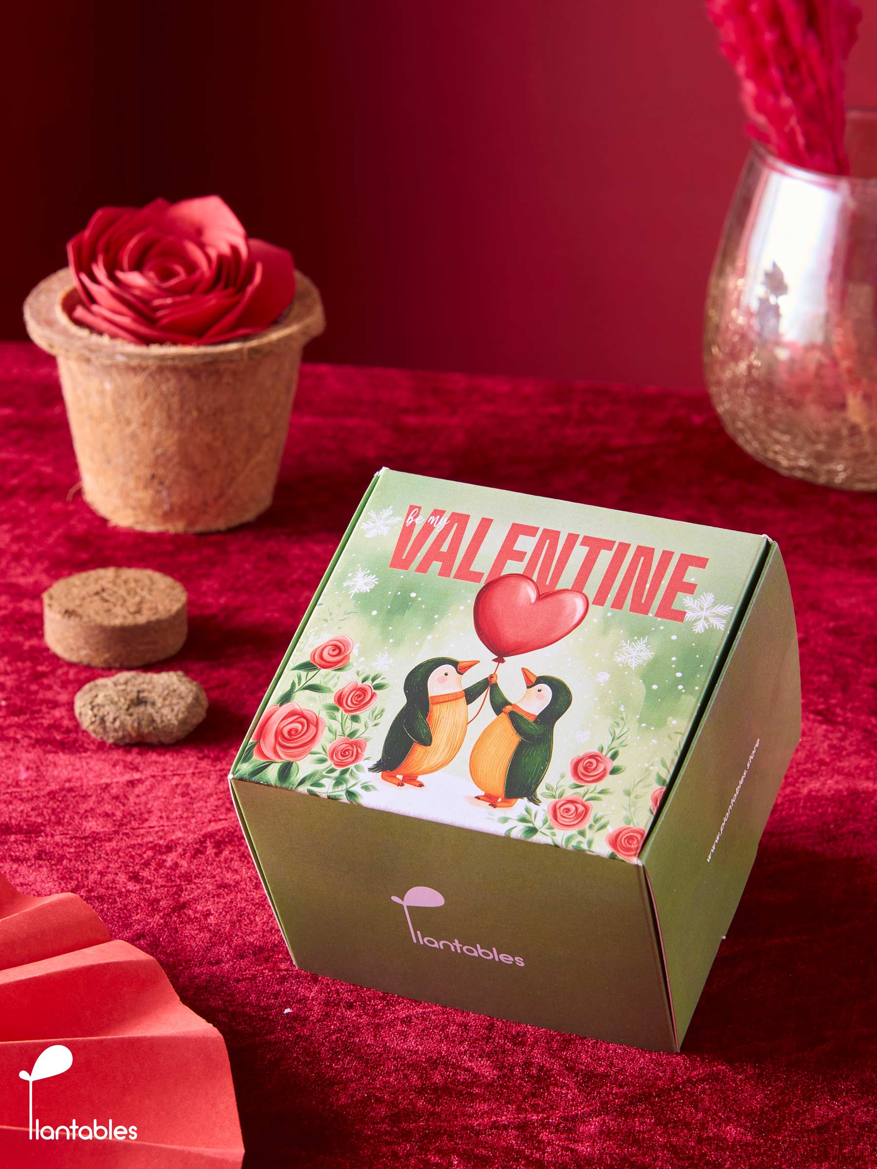 Penguin Love Plantable Rose Grow Kit