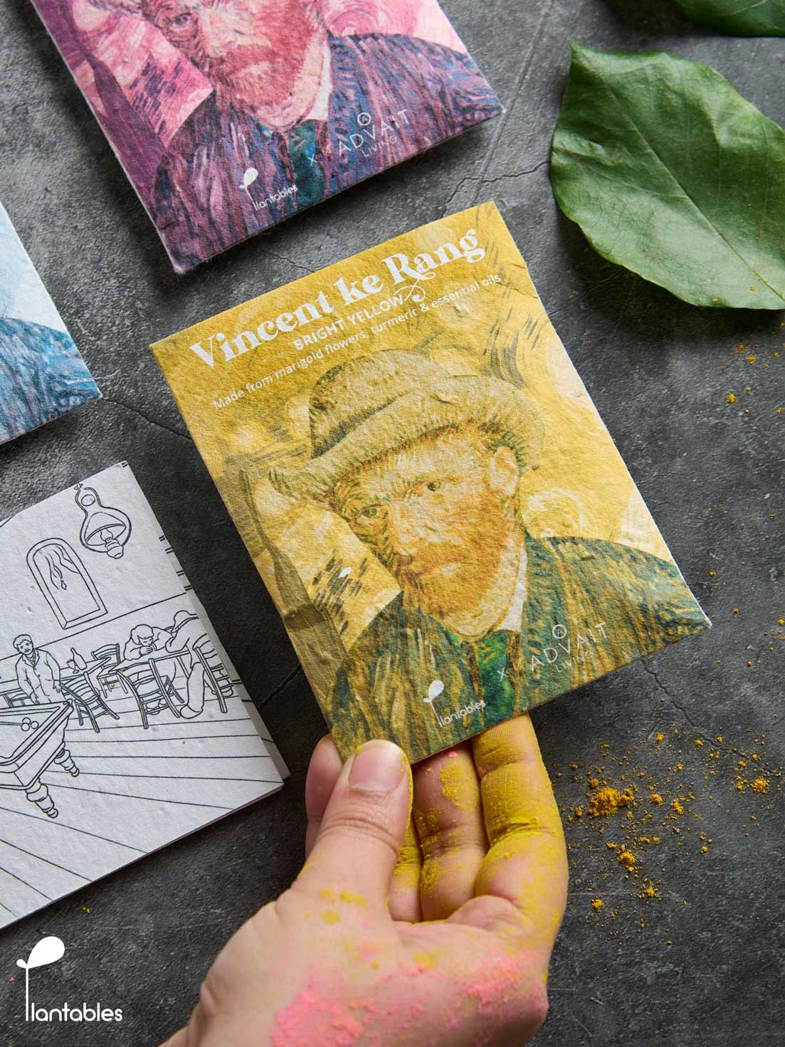 Vincent ke Rang | Holi Art Kit | Organic Gulals & Plantable Postcards