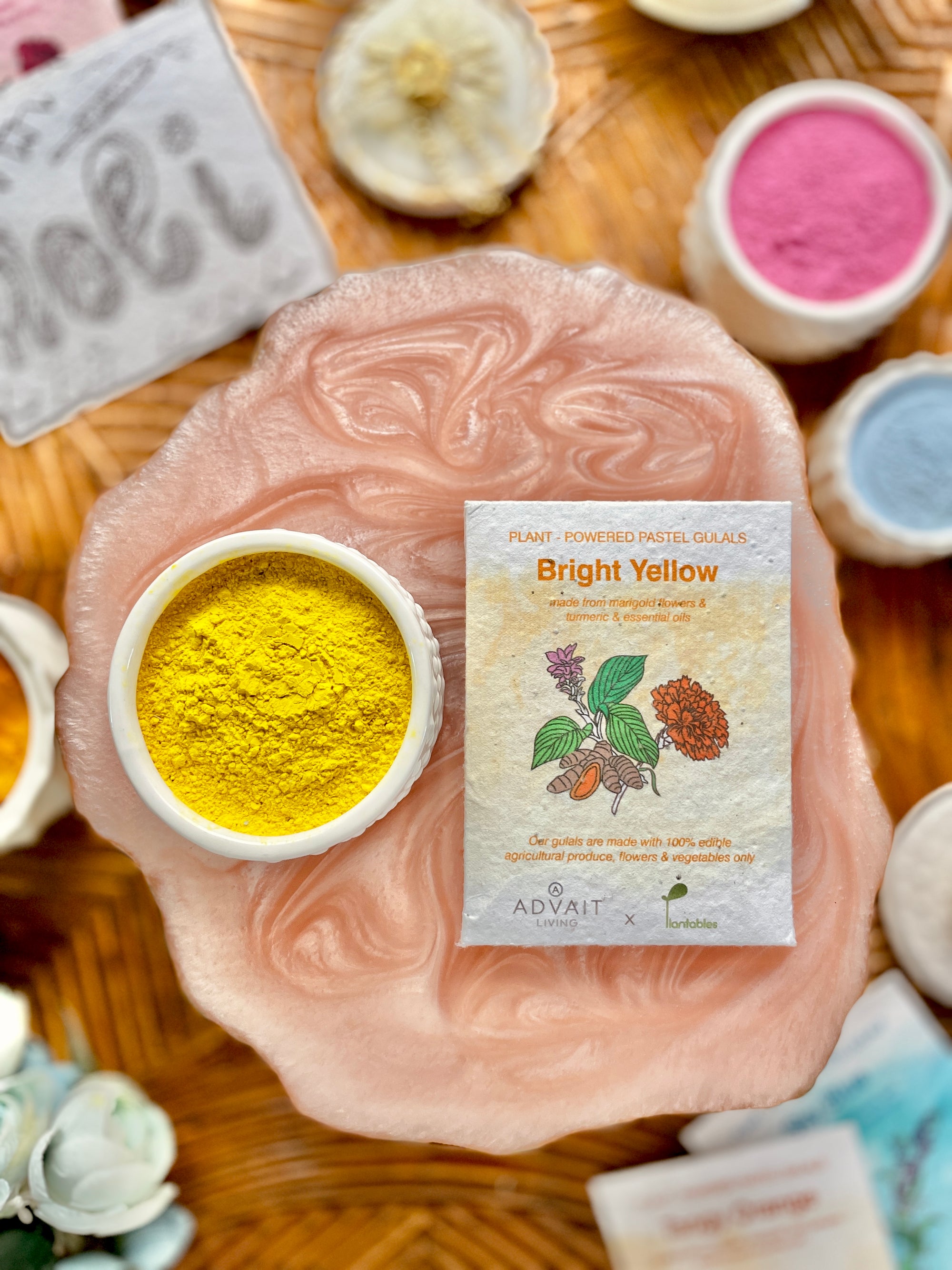 Rangrez Holi Art Kit | Organic Gulals & Plantable Postcards