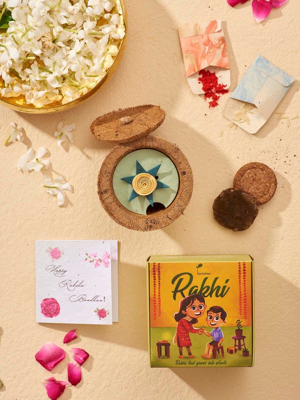 Rose Rakhi Planting Kit